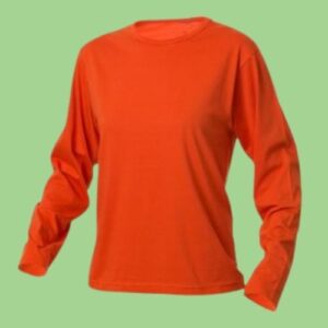 Polo naranja de algodón manga larga 20.1 - amesh global