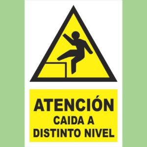 Cartel de obra, atención caida a distinto nivel – amesh global Cartel de obra, atemción caida a distinto nivel - amesh global